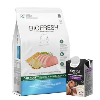 Imagen de Alimento BIOFRESH Perro Adulto Raza Mediana Sabor Cerdo y Ananá 10kg + Regalo