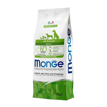 Imagen de Alimento MONGE Perro Adulto Conejo 12 Kg