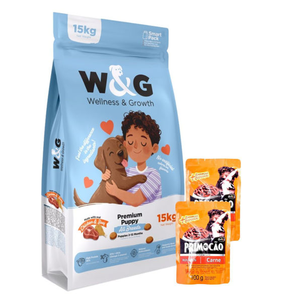 Imagen de Alimento WYG Premium Perro Cachorro Todas Las Razas 15 Kg + Regalo