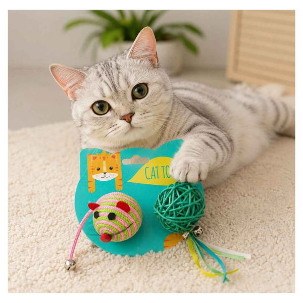 Imagen de Juguete Para Gato CAT TOYS Ratón y Pelota