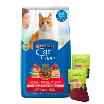 Imagen de Alimento CAT CHOW Gato Adulto Carne y Pollo 15 Kg + Regalo