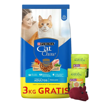 Imagen de Alimento CAT CHOW Gato Adulto Pescado 15 + 3 kg + Regalo