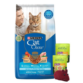 Imagen de Alimento CAT CHOW Gato Adulto Pescado y Pollo 15 Kg + Regalo