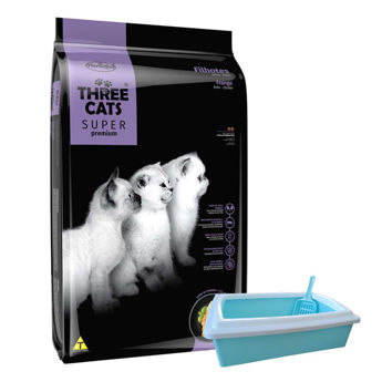 Imagen de Alimento THREE CATS Super Premium Gato Cachorro Kitten Pollo 10,1 kg + Regalo