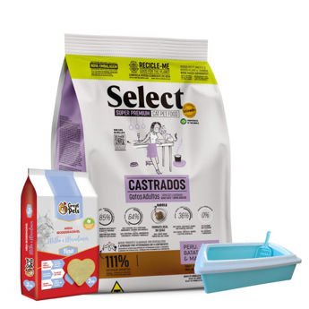 Imagen de Alimento SELECT BY MONELLO Gato Adulto Castrado 7 kg + Regalo