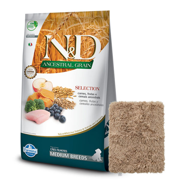 Imagen de Alimento NYD Perro Ancestral Grain Cachorro Medium Raza Mediana 15 kg + Regalo