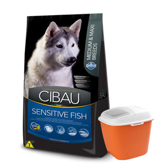 Imagen de Alimento CIBAU Sensitive Perro Raza Mediana y Grande Pescado 12 Kg + Regalo