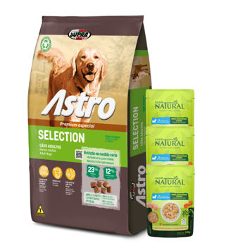 Imagen de Alimento ASTRO Perro Adulto Selection 14 kg + 3 kg + Regalo