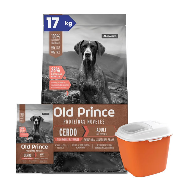 Imagen de Alimento OLD Prince Perro Adulto Cerdo y Legumbres Todas las Razas 15 + 2 kg + Regalo