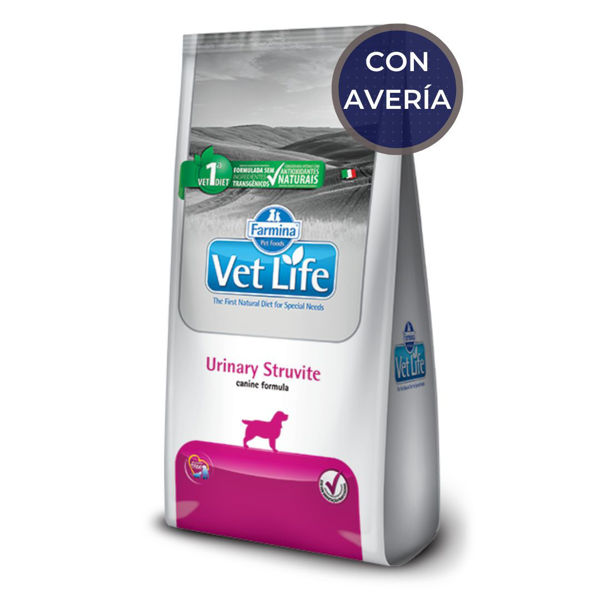 Imagen de Alimento VET LIFE Perro Urinary Struvite 2 kg / Con Avería