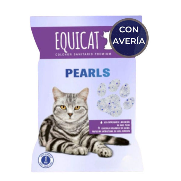 Imagen de Arena Sanitaria EQUICAT Pearls Gel Silica 4 L / Con Avería