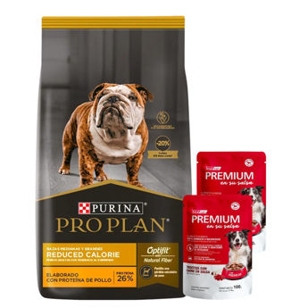 Imagen de Alimento PROPLAN Perro Reduced Calories Raza Mediana y Grande 12 kg + Regalo