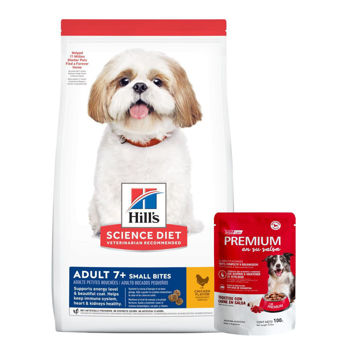 Imagen de Alimento HILLS Perro Senior Small Bites Raza Pequeña 2 kg + Regalo