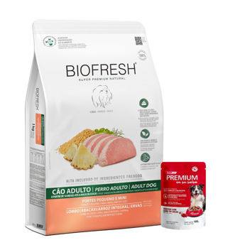 Imagen de Alimento BIOFRESH Perro Adulto Raza Pequeña Sabor Cerdo y Ananá 1kg + Regalo