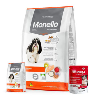 Imagen de Alimento MONELLO Perro Adulto Raza Pequeña Sabor Pollo 7 + 2 kg + Regalo