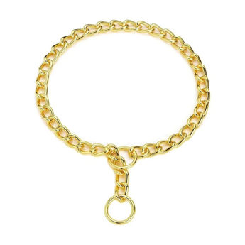 Imagen de Collar Para Perro LILI MASCOTA Ahorque Dorado 5 x 80 cm