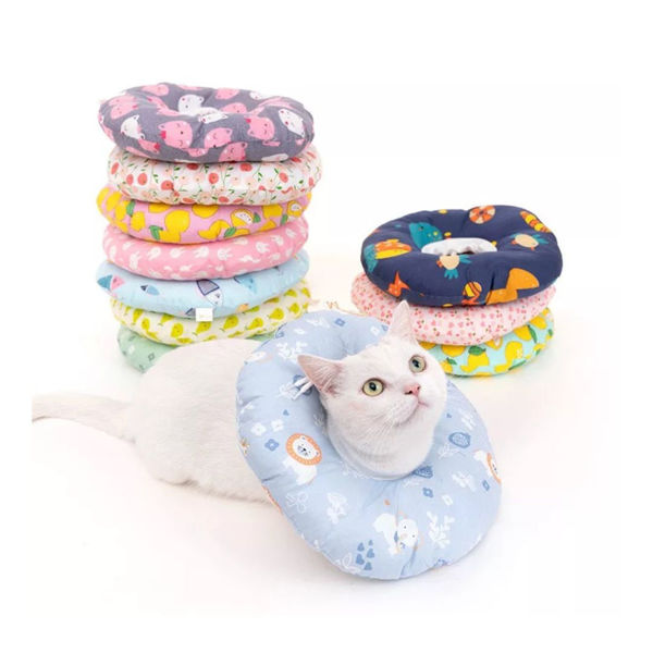 Imagen de Collar Isabelino Para Gato Tela Talle L