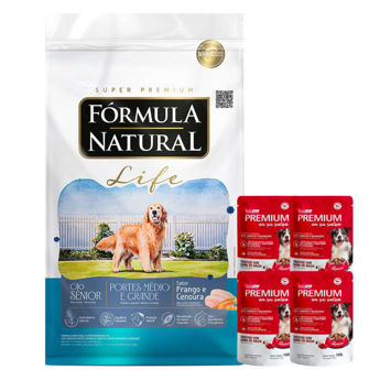 Imagen de Alimento FORMULA NATURAL Life Perro Senior Raza Mediana y Grande 15 kg + Regalo