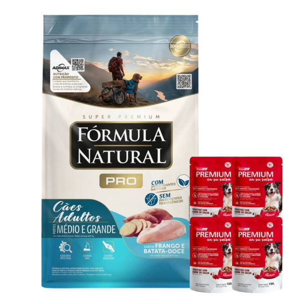 Imagen de Alimento FORMULA NATURAL Pro Perro Adulto Raza Mediana y Grande 20 kg + Regalo