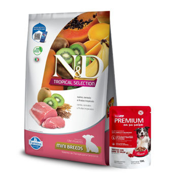 Imagen de Alimento NYD Tropical Perro Cachorro Mini Cerdo 2.5 Kg + Regalo