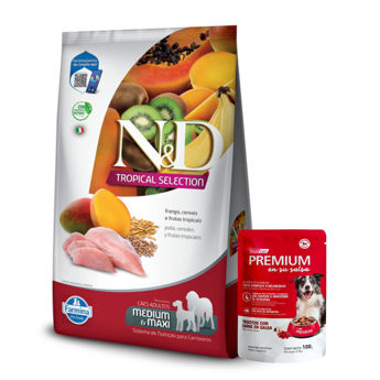 Imagen de Alimento NYD Tropical Perro Adulto Raza Mediana y Grande Pollo 2.5 Kg + Regalo
