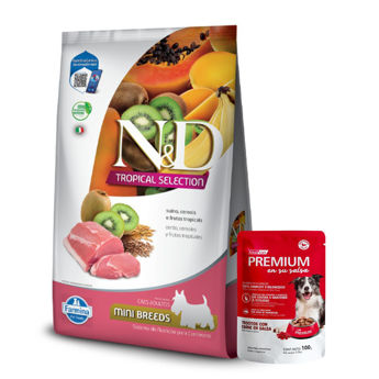 Imagen de Alimento NYD Tropical Perro Adulto Mini Cerdo 2.5 Kg + Regalo