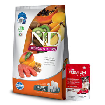 Imagen de Alimento NYD Tropical Perro Adulto Raza Mediana y Grande Salmón 2.5 Kg + Regalo