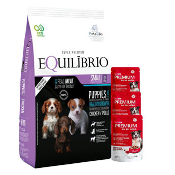 Imagen de Alimento EQUILIBRIO Perro Cachorro Raza Pequeña 7,5 kg + Regalo
