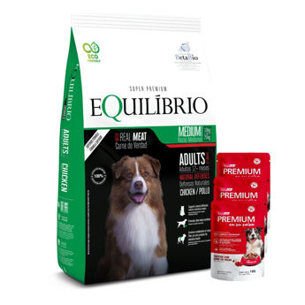 Imagen de Alimento EQUILIBRIO Perro Adulto Raza Mediana 15 kg + Regalo
