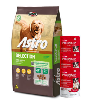 Imagen de Alimento ASTRO Perro Adulto Selection 14 kg + 3 kg + Regalo