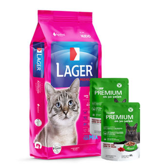 Imagen de Alimento LAGER Gato Adulto 10 kg + Regalo