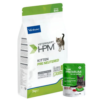 Imagen de Alimento VIRBAC HPM Gato Cachorro Baby No Castrado 3 kg + Regalo