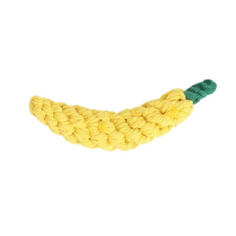 Imagen de Juguete Para Gato PEPITO Banana Cuerda De Algodón 15 cm