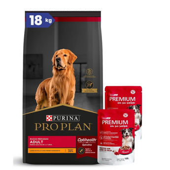 Imagen de Alimento PROPLAN Perro Adulto Raza Mediana 15 + 3 kg + Regalo