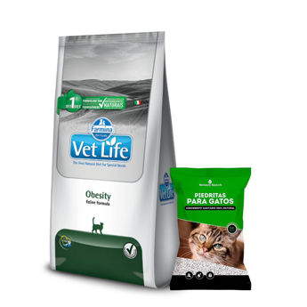 Imagen de Alimento VET LIFE Gato Obesity 2 kg + Regalo