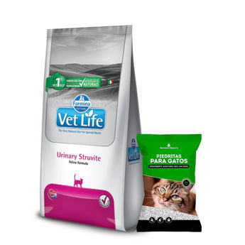Imagen de Alimento VET LIFE Gato Urinary Struvite 2 kg + Regalo