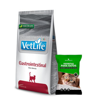 Imagen de Alimento VET LIFE Gato Gastrointestinal 2 kg + Regalo