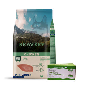 Imagen de Alimento BRAVERY Perro Adulto Raza Pequeña Pollo 7 Kg + Regalo