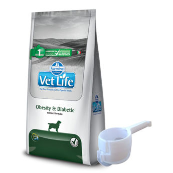 Imagen de Alimento VET LIFE Perro Obesity y Diabetic 2 kg + Regalo