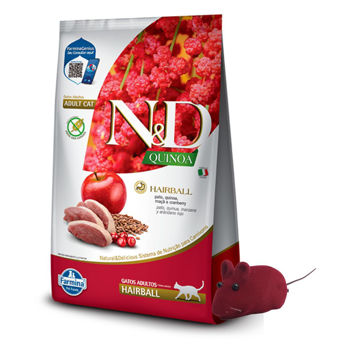 Imagen de Alimento NYD Quinoa Gato Adulto Bola De Pelo Pato 1.5 Kg + Regalo