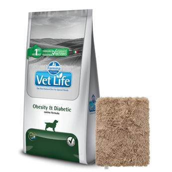 Imagen de Alimento VET LIFE Perro Obesity y Diabetic 10 kg + Regalo