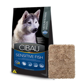Imagen de Alimento CIBAU Sensitive Perro Raza Mediana y Grande Pescado 12 Kg + Regalo