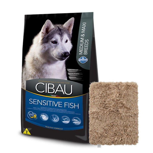 Imagen de Alimento CIBAU Sensitive Perro Raza Mediana y Grande Pescado 12 Kg + Regalo